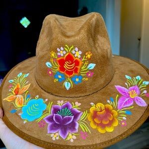 Hand painted Cowgirl Hat